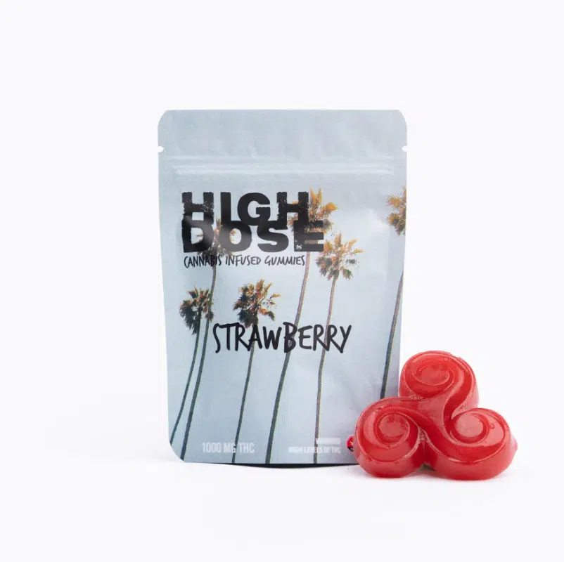 High Dose - Strawberry THC Gummies - 500 MG